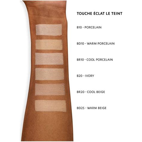 ysl le teint touche eclat foundation bd50|YSL touche eclat colour chart.